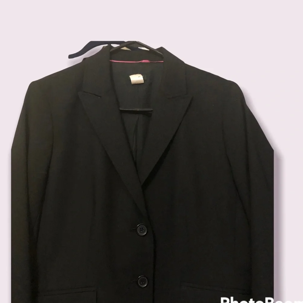 J. Crew Black ‎ 96% wool 4% Spandex Women’s Jacket Sz 12